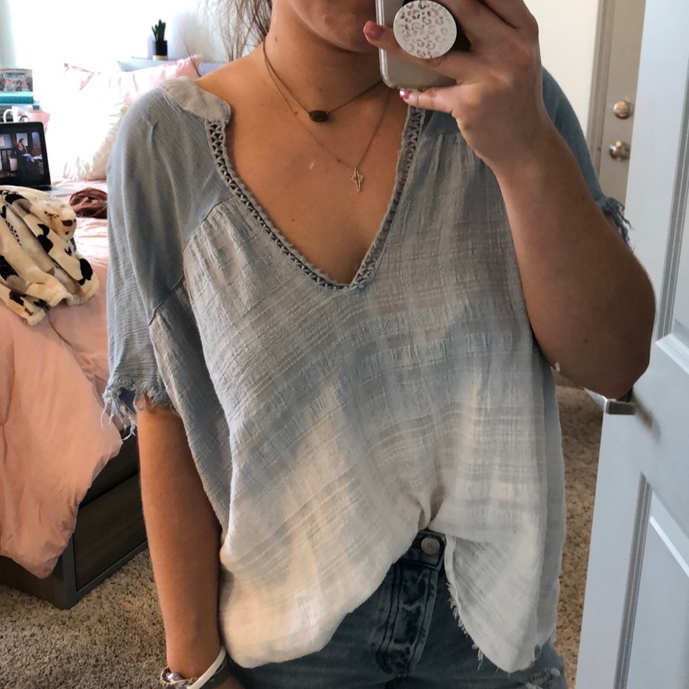 blue ombré tunic